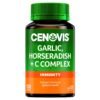 Cenovis Garlic, Horseradish + C Complex Capsules 120 - Supports Immune System Health - Relieves Severity, Reduces Duration of Common Cold Symptoms - Reduces Free Radical...
