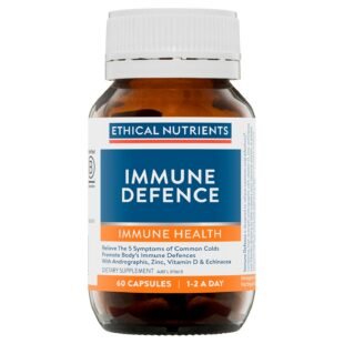 Ethical Nutrients Immune Defence - Relieves The 5 Symptoms Of Common Cold, Supports Immune System - 60 Capsules
