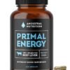Grass Fed Beef Liver Capsules | Natural Iron, Vitamin B12 & Vitamin A | Heart Health and Immunity - Primal Energy Capsules By Ancestral Nutrition - 120 Capsules