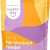 HAPPY WAY Passionfruit Pre-workout - 250g | Intensely Resfreshing Passionfruit Flavour | Boosts Energy & Enhances Focus | Ideal for Pre-Exercise Drinks, Smoothies & Energizing...