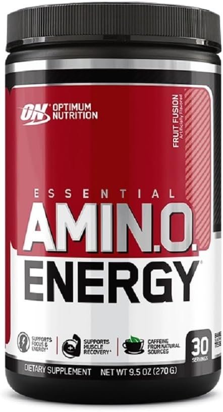 OPTIMUM NUTRITION Amino Energy Powder, Fruit Fusion, 270g, 30 Servings
