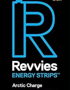 Revvies Energy Strips | Arctic Charge | 5 Strips | 40mg Caffeine Strip | 2 Strip = Coffee/Energy Drink | Less than 2 Calories | Vegan 1 x 5PK