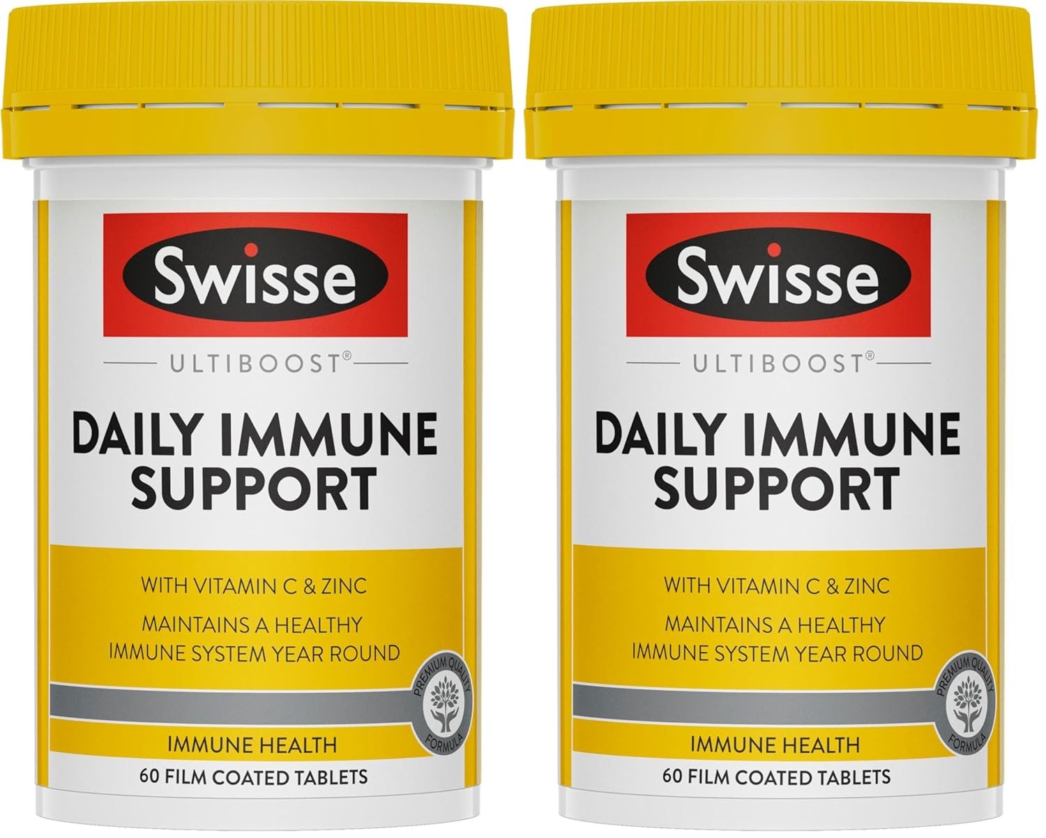 Swisse Ultiboost Daily Immune Support, 60 Tablets (Pack of 2)